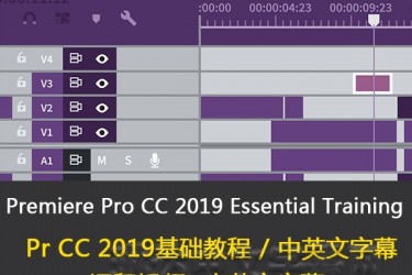 Premiere Pro 2019 Essential Training:The Basics/Pr2019基础教程/lynda教程/中英文字幕